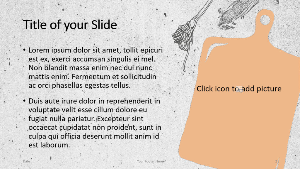 Free Cooking Template for Google Slides – Title and Content Slide (Variant 1)