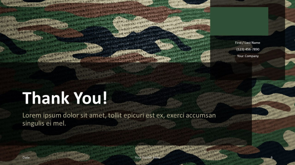 Free CAMO Template for Google Slides - Closing / Thank you