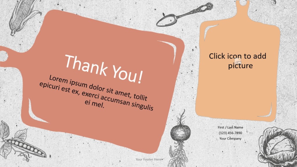 Free Cooking Template for Google Slides - Closing / Thank you