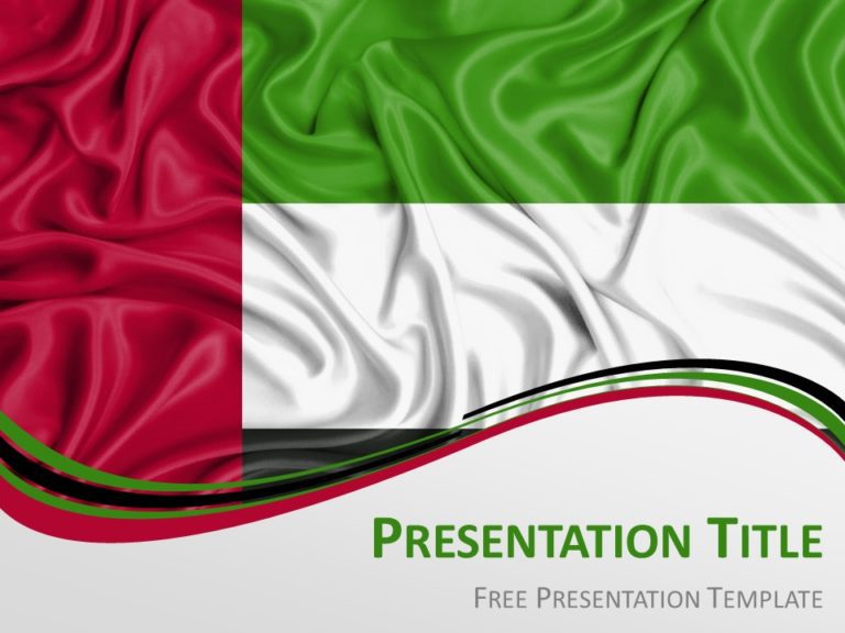 Free Flag of United Arab Emirates for PowerPoint