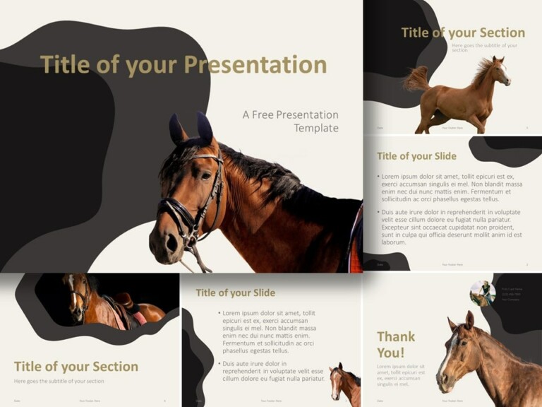 Free Horses Template for PowerPoint and Google Slides