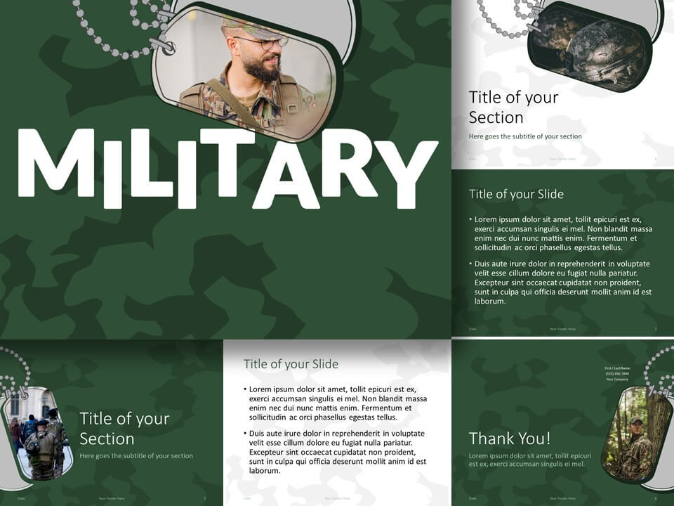 Free MILITARY Template for PowerPoint and Google Slides