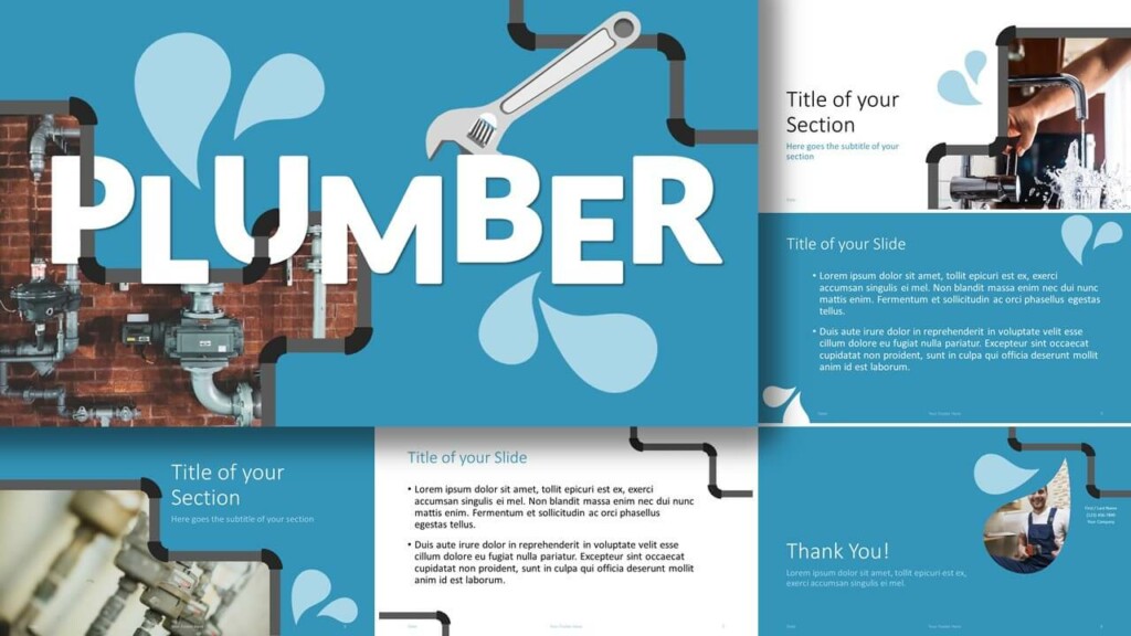Free PLUMBER Template for Google Slides and PowerPoint