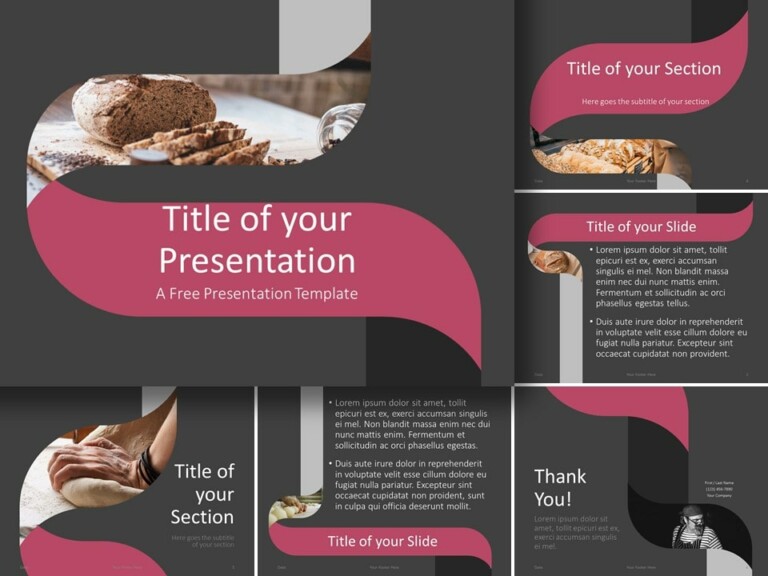Free Twisted Strip Template for PowerPoint and Google Slides