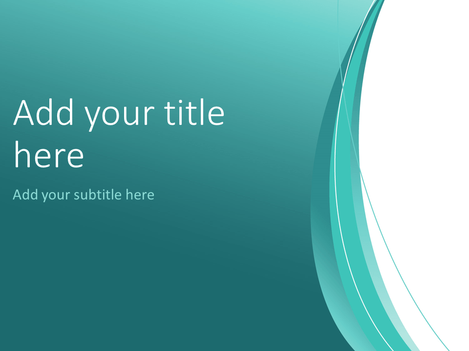 Turquoise Abstract PowerPoint Template