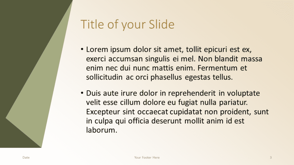 Free Simple Folding Template for Google Slides – Title and Content Slide (Variant 2)