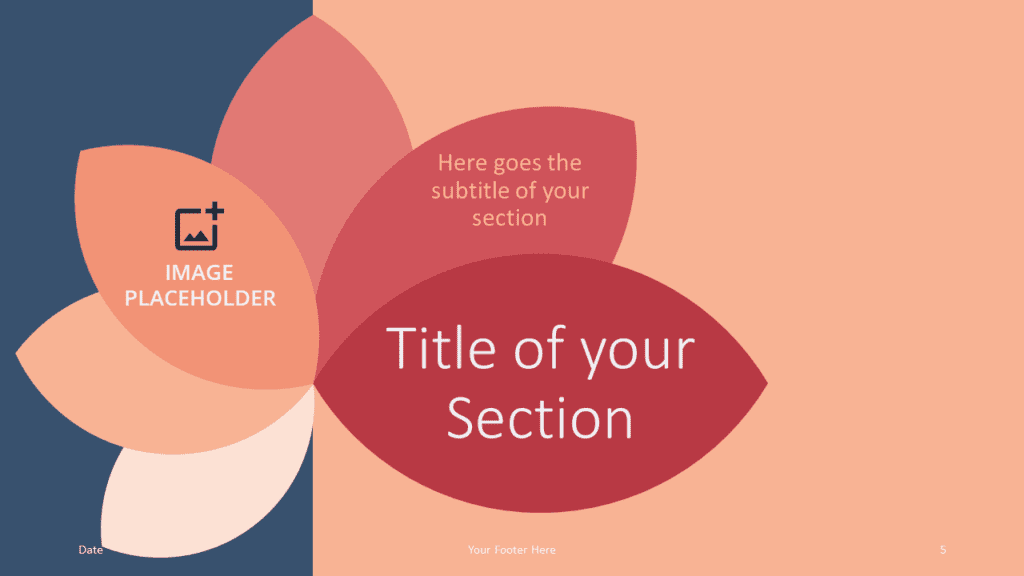 Free Geometric Flower Template for Google Slides – Section Slide (Variant 2)