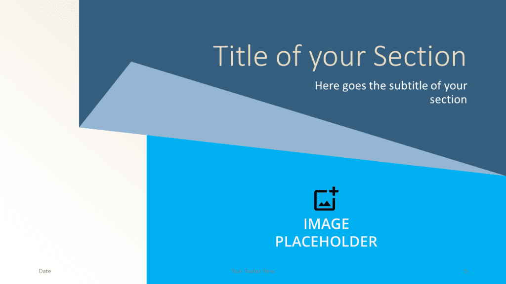 Free Simple Folding Template for Google Slides – Section Slide (Variant 2)