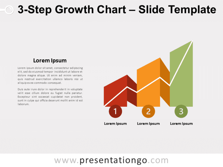 Free 3-Step Growth Chart for PowerPoint