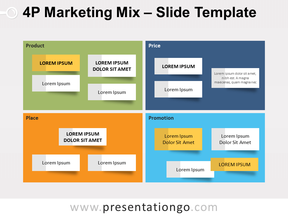 Free 4P Marketing Mix Template for PowerPoint