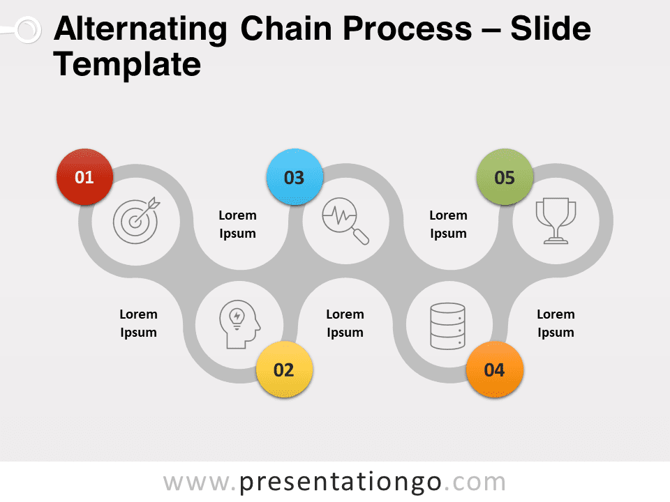 Free Alternating Chain Process for PowerPoint
