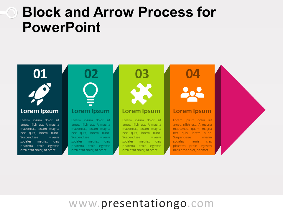 Free Block and Arrow Process for PowerPoint