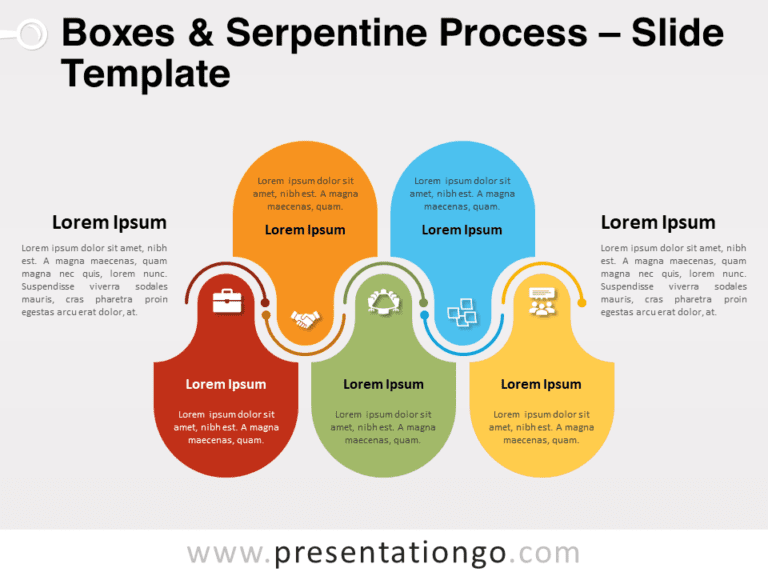 Free Boxes & Serpentine Process for PowerPoint