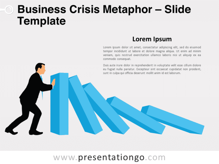 Free Business Crisis Metaphor for PowerPoint