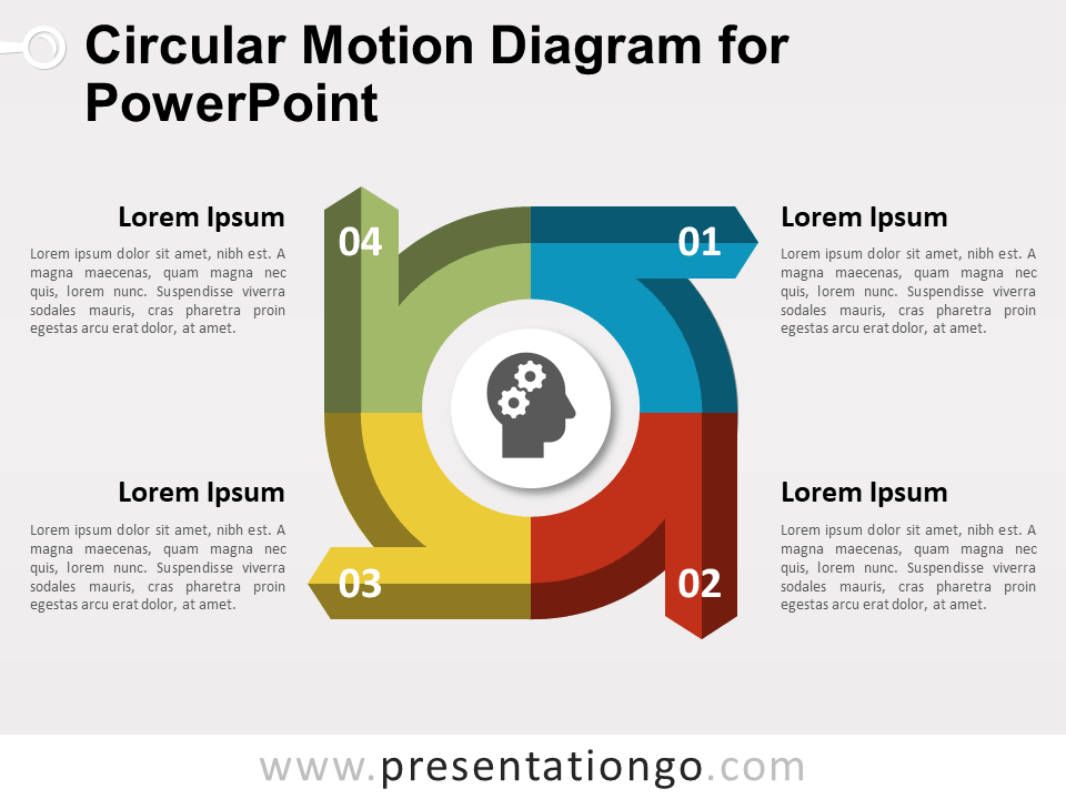 Circular Motion Diagram for PowerPoint
