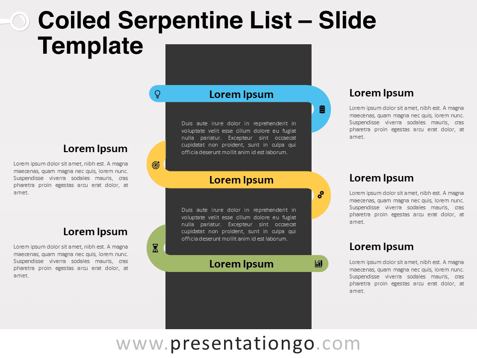 Free Coiled Serpentine List for PowerPoint