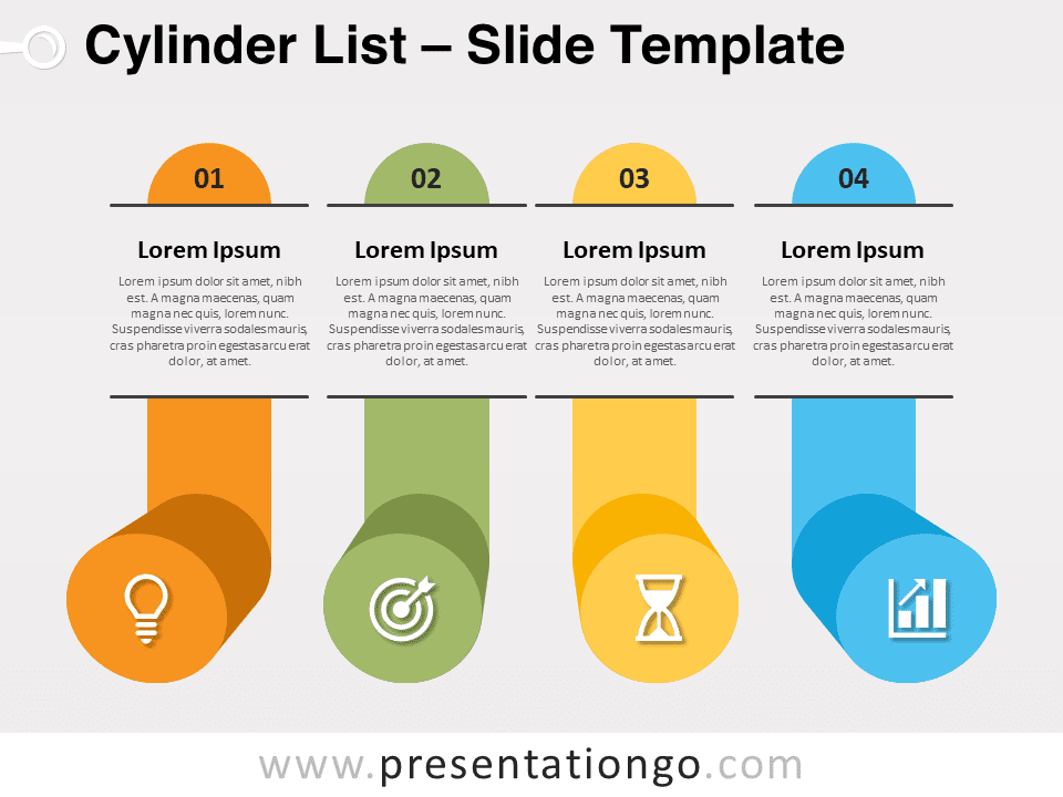 Free Cylinder List for PowerPoint