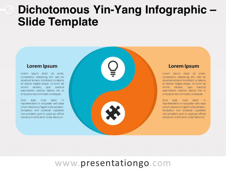 Free Dichotomous Yin-Yang Infographic for PowerPoint