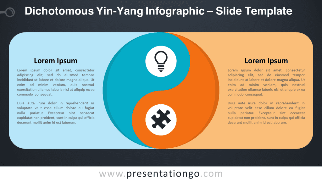 Free Dichotomous Yin-Yang Infographic Template for PowerPoint and Google Slides