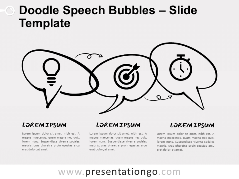 Free Doodle Speech Bubbles for PowerPoint