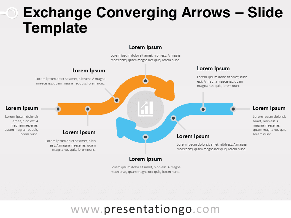 Free Exchange Converging Arrows for PowerPoint