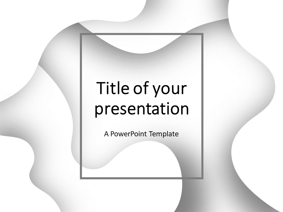 Free Fluids PowerPoint Template (White)