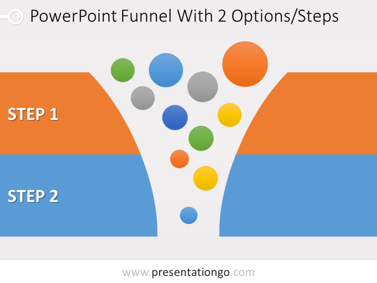 Free 2 Stage Funnel Graphics for PowerPoint