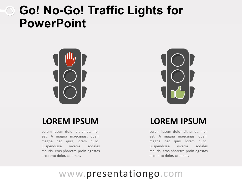 Free Go, No-Go Traffic Lights for PowerPoint
