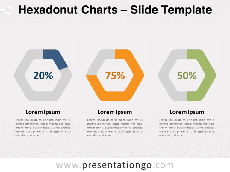 Free Hexadonut Charts for PowerPoint