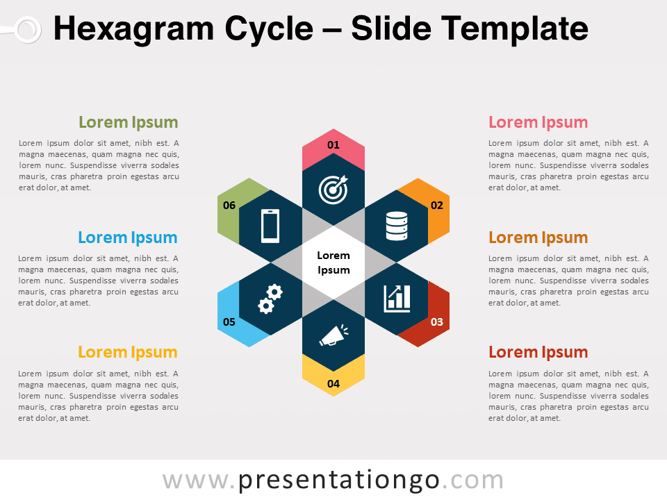 Free Hexagram Cycle for PowerPoint