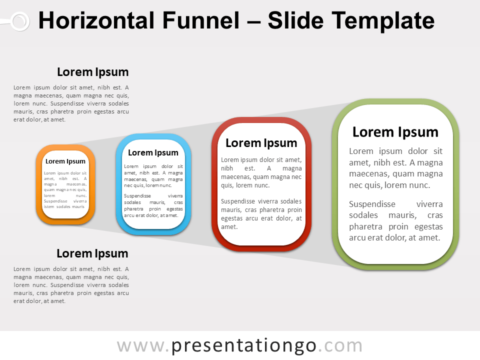 Free Horizontal Funnel PowerPoint Template