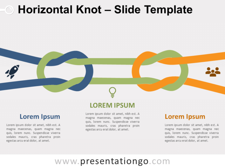 Free Horizontal Knot for PowerPoint