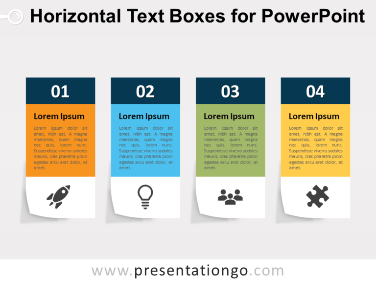Free Horizontal Text Boxes for PowerPoint