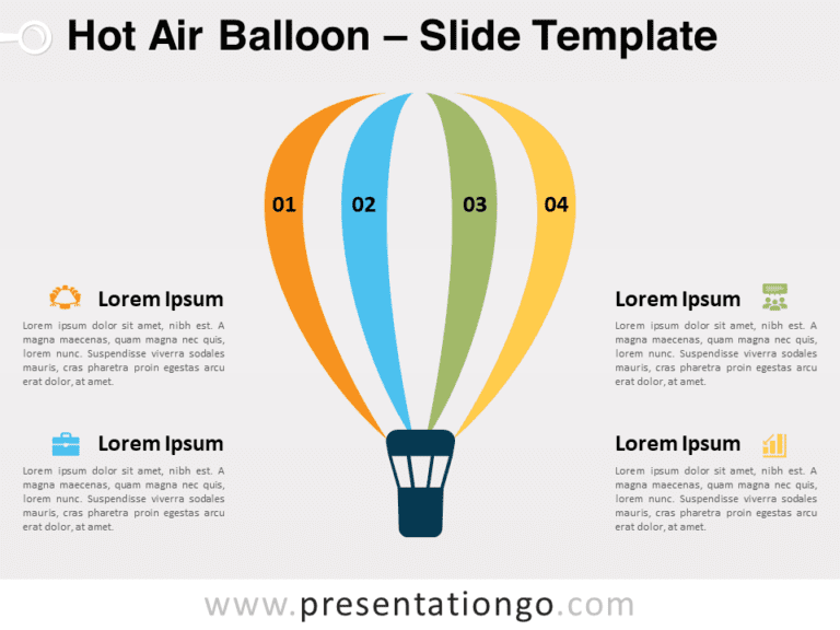 Free Hot Air Balloon for PowerPoint