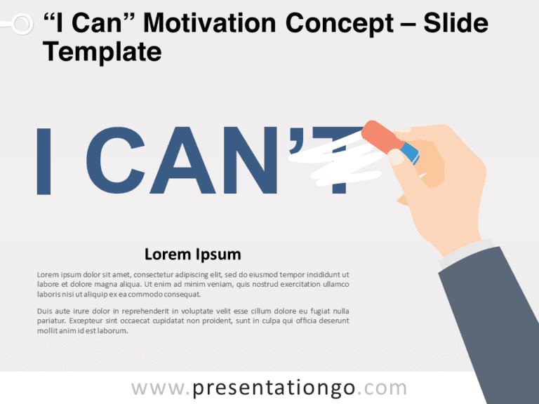 Free I Can Motivation Concept for PowerPoint