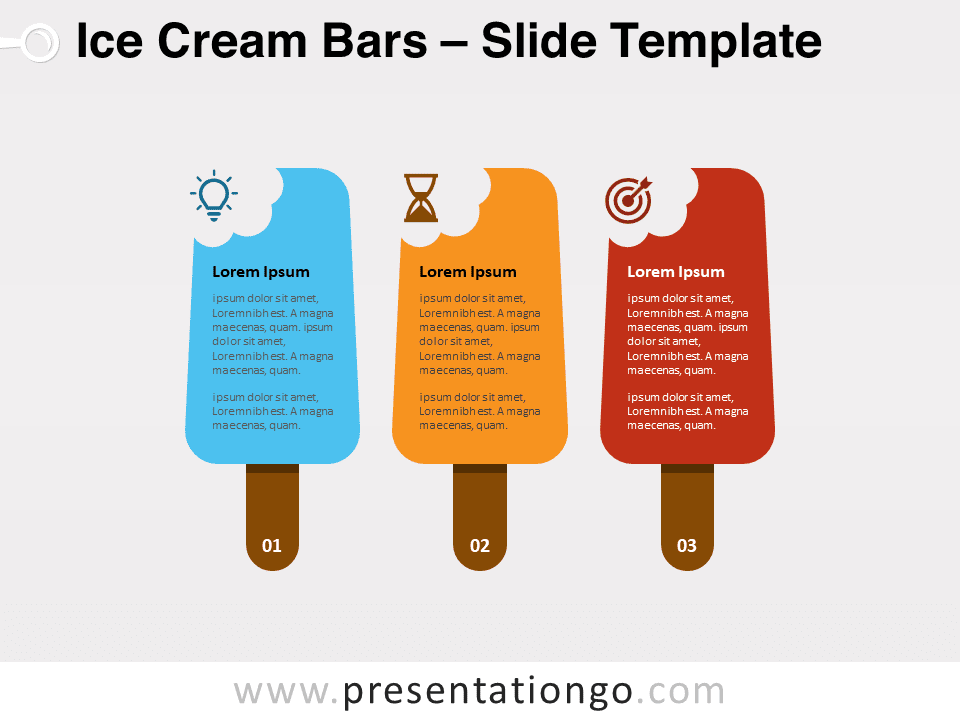 Free Ice Cream Bars for PowerPoint