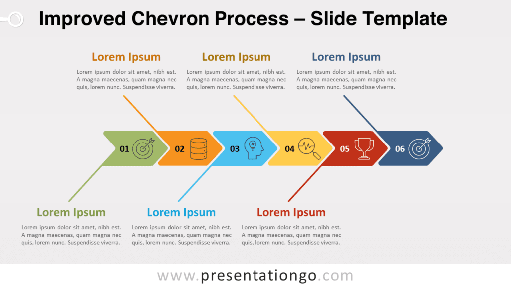 Free Improved Chevron Process for PowerPoint and Google Slides