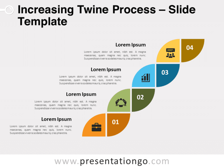 Free Increasing Twine Process for PowerPoint