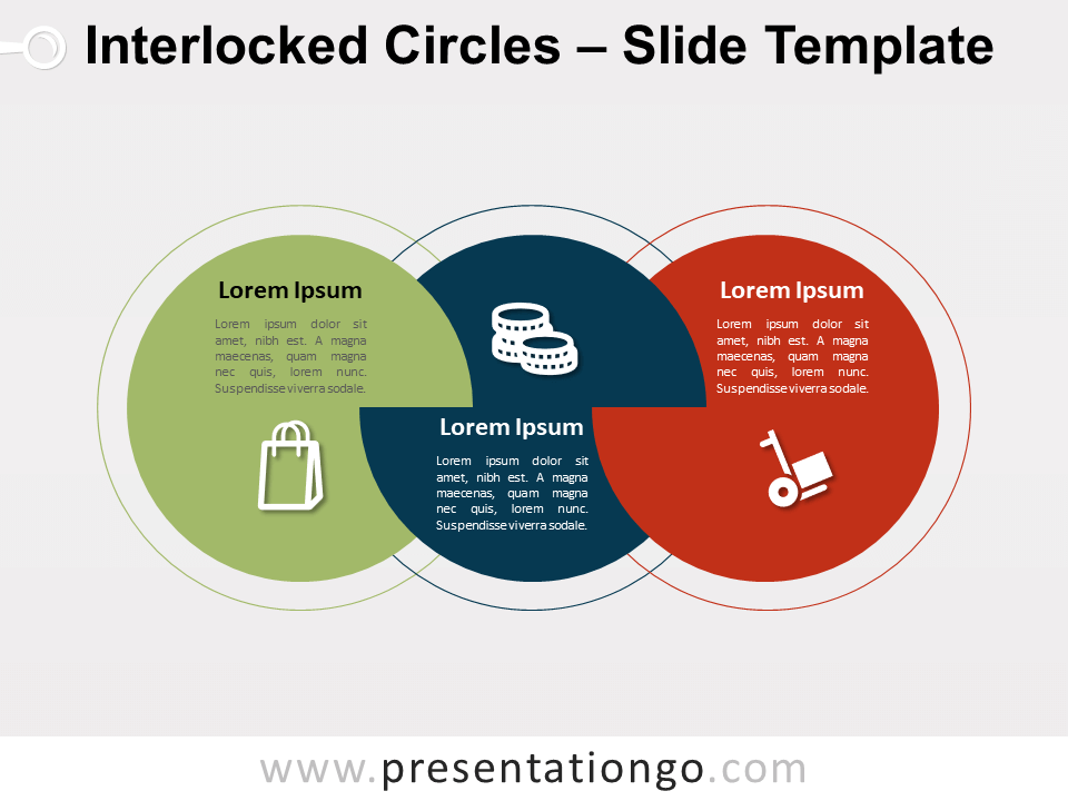 Free Interlocked Circles for PowerPoint