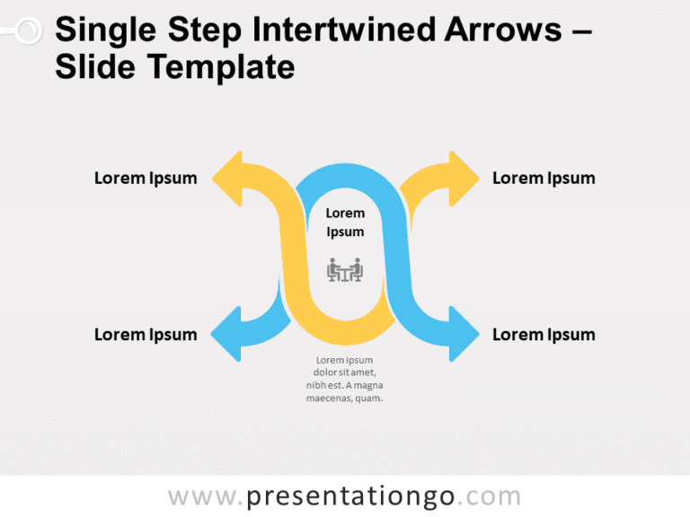 Free Intertwined Arrows for PowerPoint