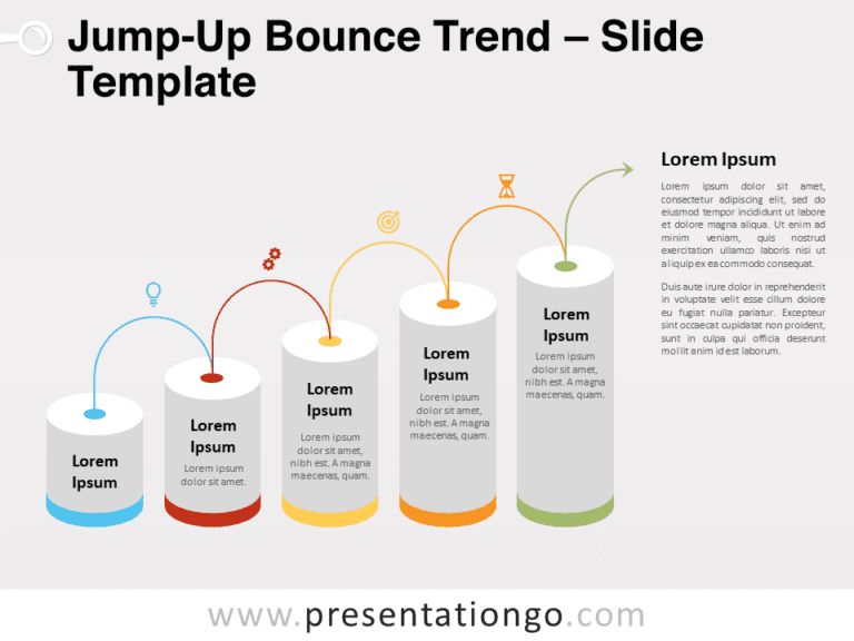 Free Jump-Up Bounce Trend for PowerPoint