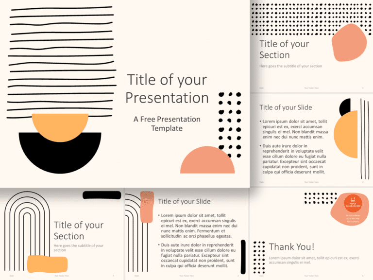 Free Mid-Century Abstract Template for PowerPoint and Google Slides