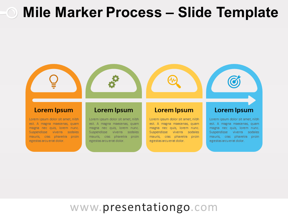 Free Mile Marker Process for PowerPoint