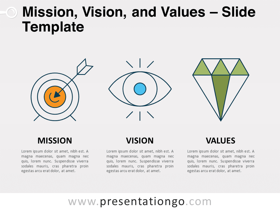 Mission, Vision, and Values for PowerPoint