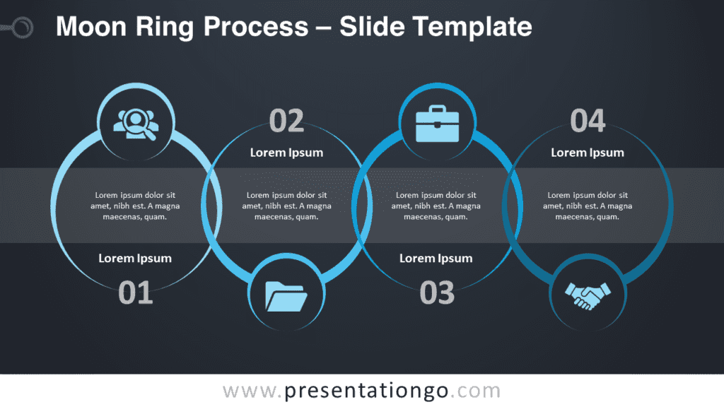 Free Moon Ring Process Graphics for PowerPoint and Google Slides