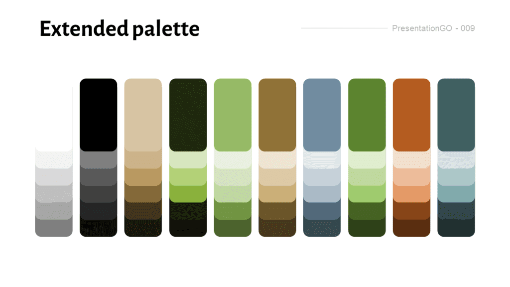 Free Nature Escapade Extended Palette for PowerPoint