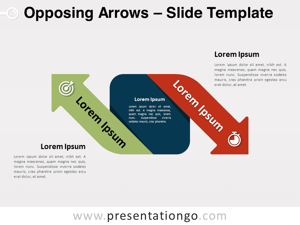 Free Opposing Arrows for PowerPoint
