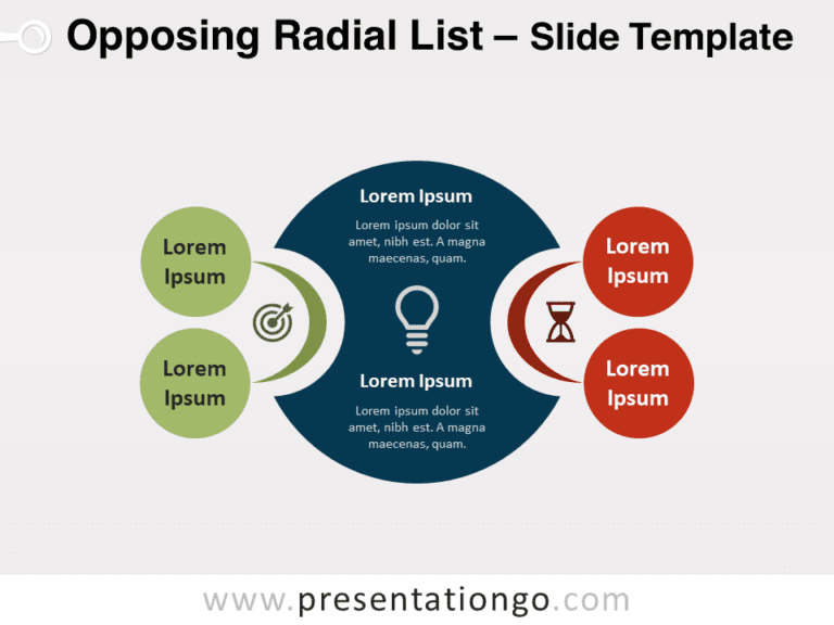 Free Opposing Radial List for PowerPoint