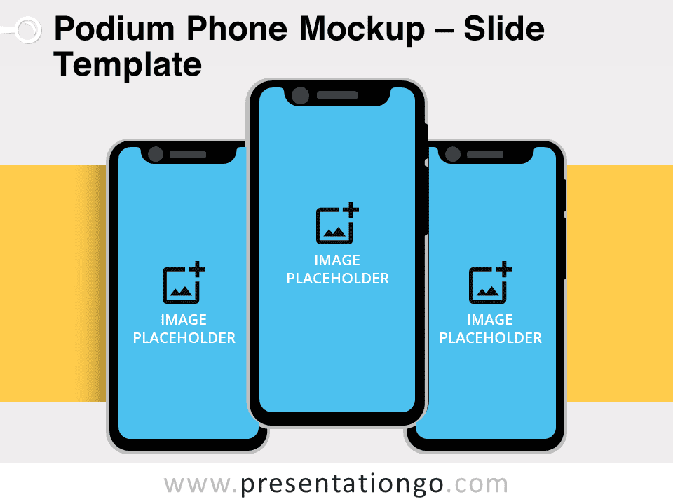 Free Podium Phone Mockup for PowerPoint