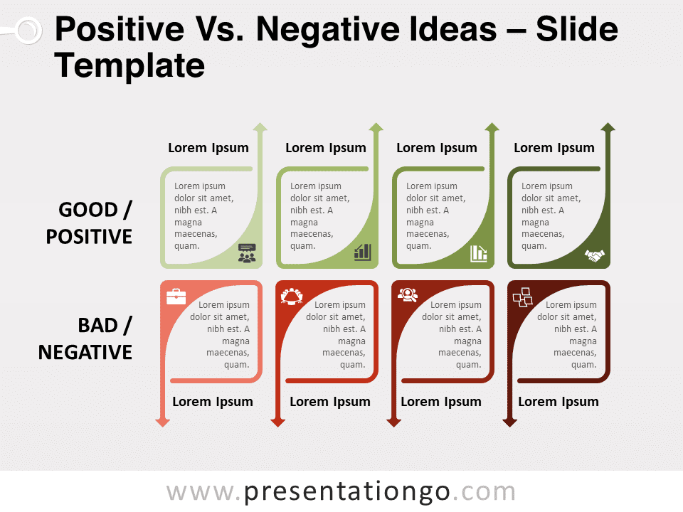 Free Positive Vs Negative Ideas for PowerPoint